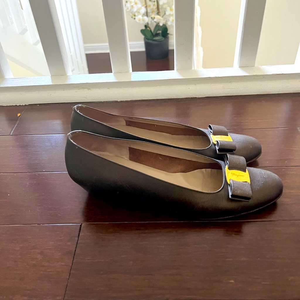 Salvatore Ferragamo Brown Shoes Size 8 12 Aa Aa